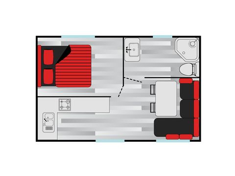 MOBILE HOME 3 people - Gaou