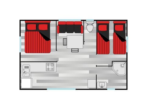 BUNGALOW 4 personnes - Lavande