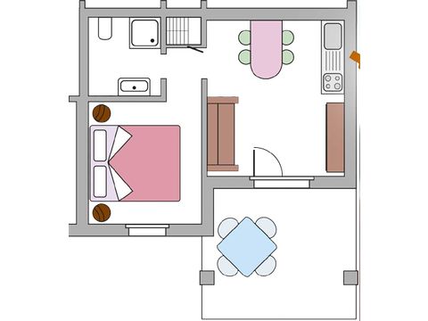 Bungalow 4 persons - BILO COMFORT