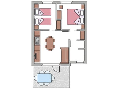 Bungalow 6 persons - TRILO COMFORT