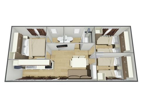 Mobile home 6 persons - MAXICARAVAN DELUXE