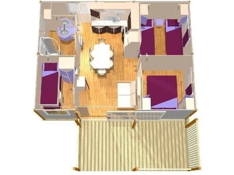 Chalet 6 personnes - Confort - 3 chambres