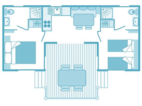 Mobile home 4 persons - PREMIUM