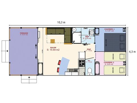 Accommodation 5 persons - Ecolodge Premium Sweet