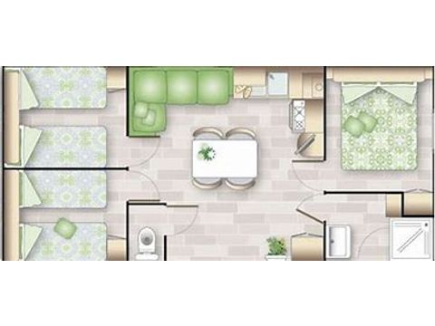 MOBILHOME 6 personas - Valeriane