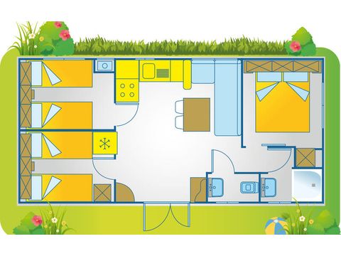 Mobile home 7 persons - Happy Plus