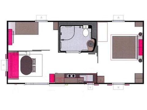 MOBILHOME 4 personas - ANDARO PMR