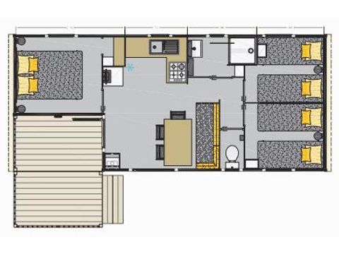 Mobile home 6 persons - MOOREA