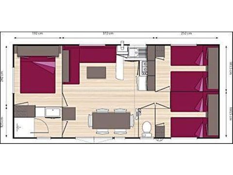 Mobilheim 6 Personen - FIDJI