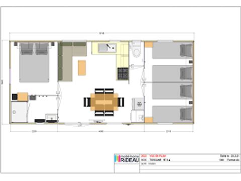 Mobile home 6 persons - TOSCANE