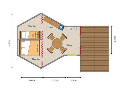 Unusual 4 persons - MAYA (WITHOUT SANITARY FACILITIES)