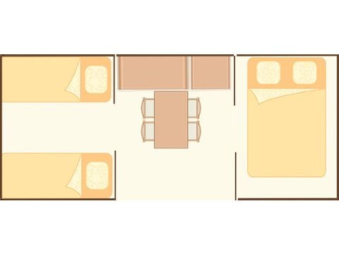 UNIEKE ACCOMMODATIE 4 personen - Coco Sweet Quatro - Sanitair vrij