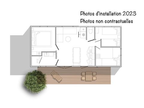 Mobile home 6 persons - Ciela Privilège - 3 bedrooms - barbecue