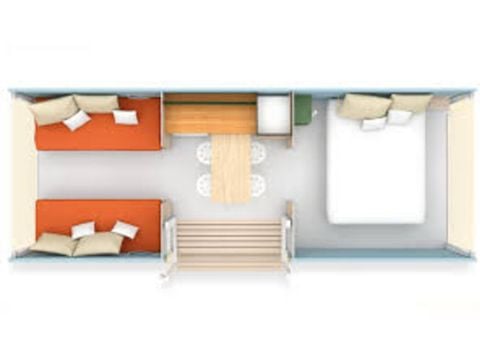 Tenda 4 persone - Ciela Coco Sweet Tent - 2 camere da letto (senza servizi igienici)