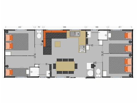 BUNGALOW 8 personnes - Premium Nirvana