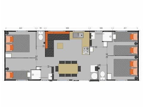Mobile home 8 persons - Premium Nirvana