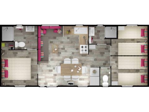 Mobilhome 6 personas - Santafé Vip Spa Premium