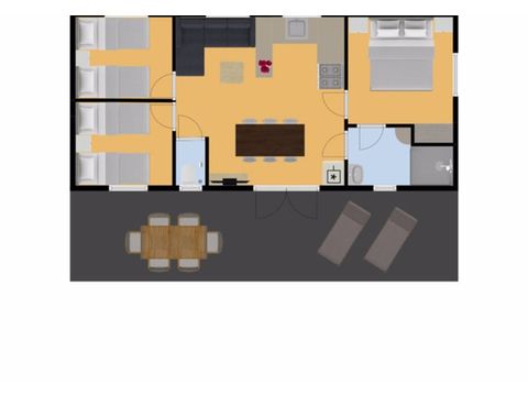 Stacaravan 6 personen - Puffin