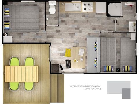 CASA MOBILE 4 persone - Malaga compatto 2 camere da letto 23 m² 2019/2020