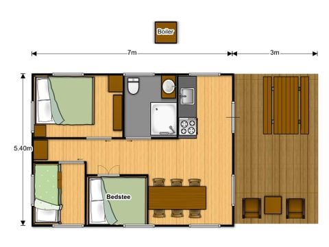 TENTE 6 personnes - Tente Woody PREMIUM