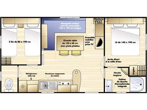 Stacaravan 5 personen - LOFT