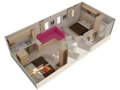 MOBILHOME 6 personas - MEXICO CLASSIC - 2 habitaciones