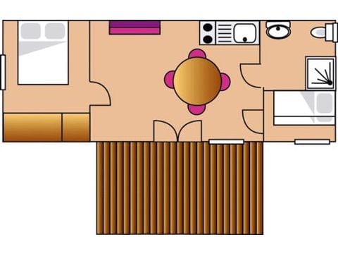CHALET 4 personnes - MAYA - 2 Chambres
