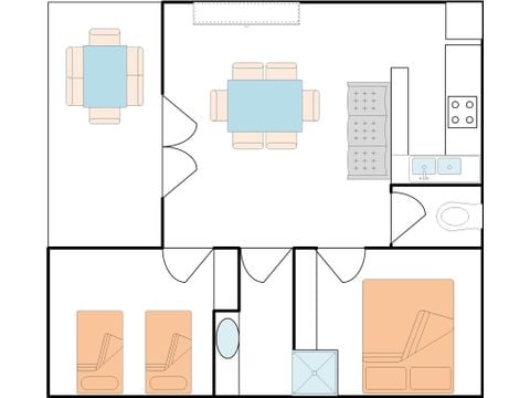 LANDHUIS 4 personen - Premium Gîte