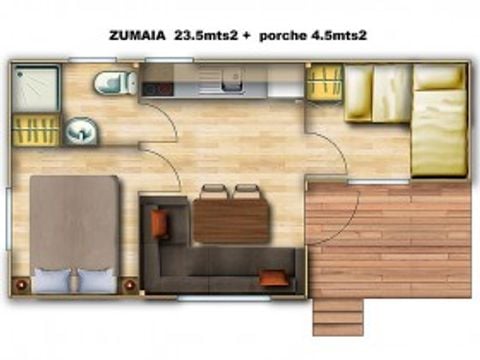 MOBILHOME 4 personas - ZUMAIA