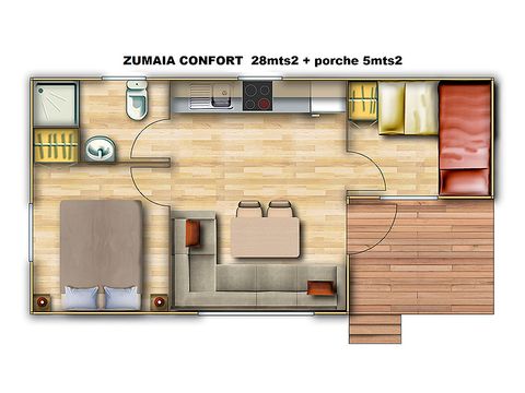 Mobile home 5 persons - ZUMAIA COMFORT