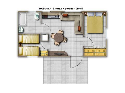 BUNGALOW 5 personas - BASUSTA apto minusválidos