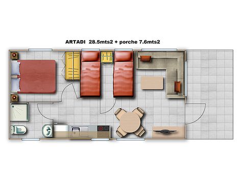 Bungalow 4 persons - ARTADI