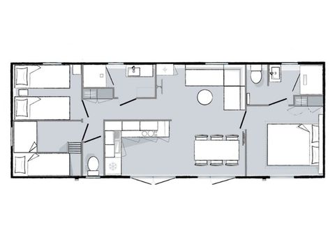 MOBILHOME 6 personas - Mobil-home Mahana 6 personas 3 dormitorios 40m ² (40m²)
