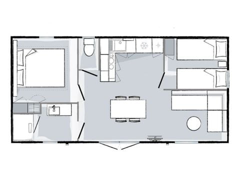 Mobilhome 6 personnes - Mahana - 2 chambres - 30m²