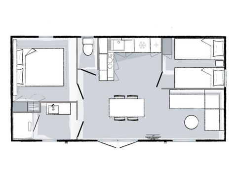 Mobile home 6 persons - Mahana 2 bedroom 30m² apartment
