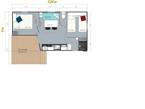 Mobilhome 4 personnes - LOGGIA