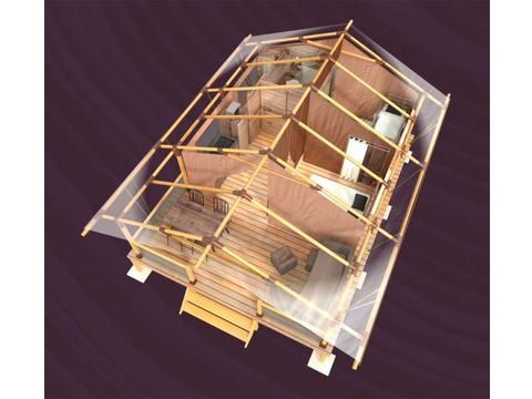 Safarizelt 4 Personen - Lodge Safari Kenia Premium