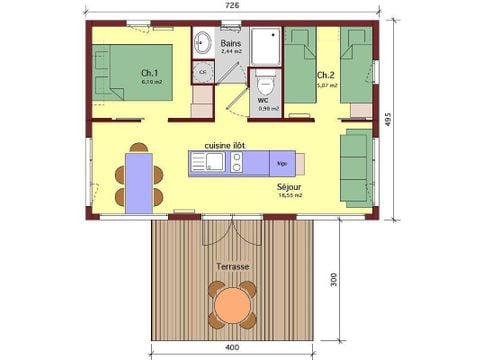 Chalet 4 persons - SURPRISE 35 m2
