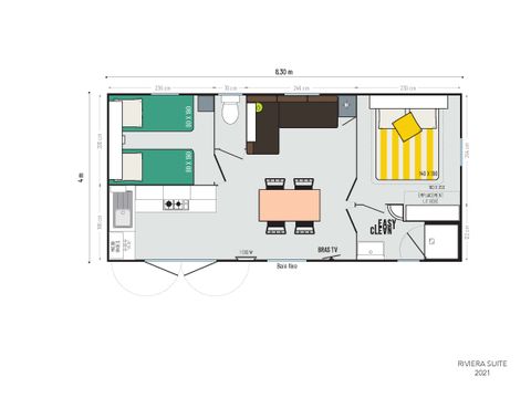 BUNGALOW 4 personnes - MH2 PREMIUM 29 m²
