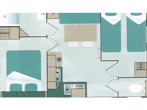 Mobile home 4 persons - MIRABAT