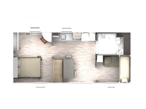 Mobile home 4 persons - OPTIMEO PMR air-conditioned
