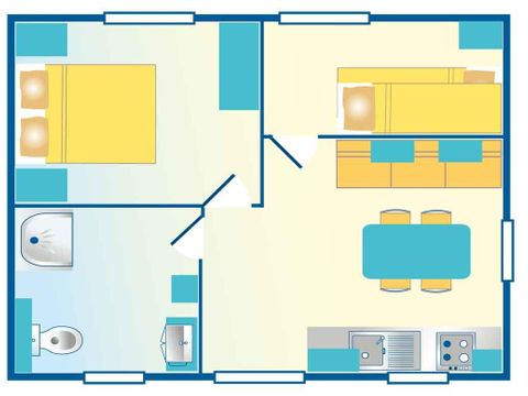 BUNGALOW 3 personnes