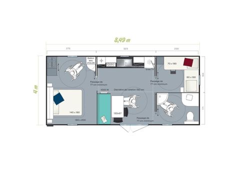 MOBILE HOME 4 people - LIFE PMR