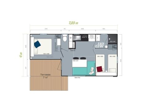 CASA MOBILE 4 persone - LOGGIA