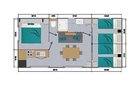 Casa mobile 4 persone - Agape
