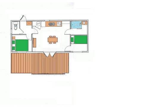 CHALET 4 personas - Gama Discovery - Beaufortain Chalet 29m² 2 habitaciones + terraza 12m²+-