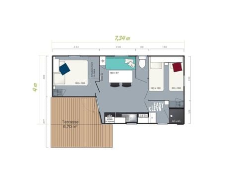 MOBILE HOME 4 people - Mobile Home Loggia (new 2020)