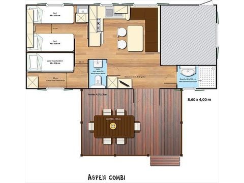MOBILE HOME 4 people - SunLodge Aspen Combi