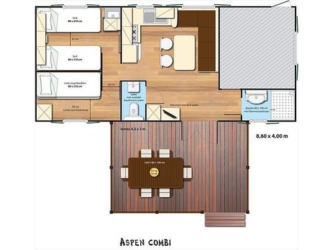 Mobilheim 4 Personen - SunLodge Aspen Kombi
