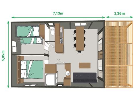 CHALET 5 persone - TORONTO - 2 camere da letto